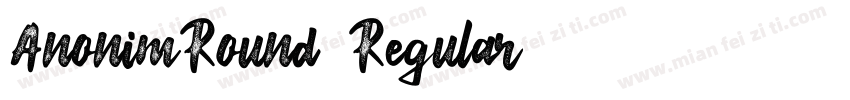 AnonimRound Regular字体转换